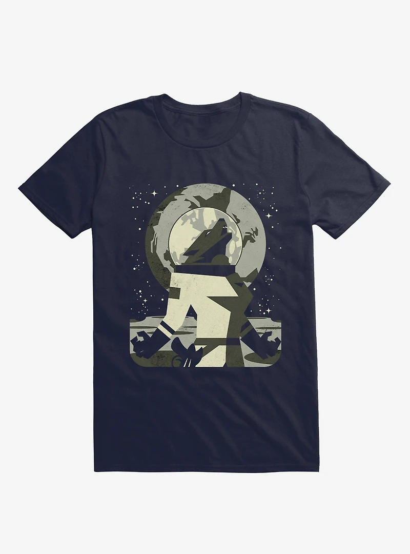 Werewolf The Moon Navy Blue T-Shirt