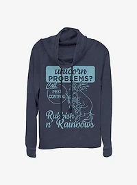 Disney Pixar Onward Call Rubbish N Rainbows Cowlneck Long-Sleeve Girls Top