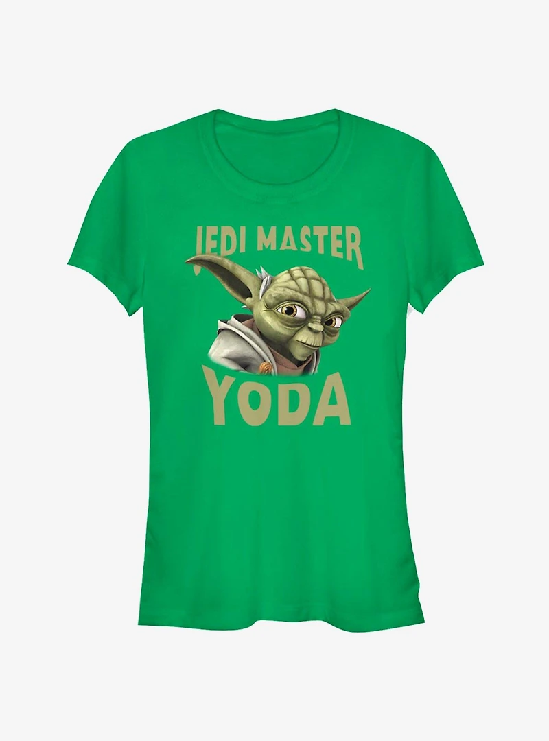 Star Wars The Clone Yoda Face Girls T-Shirt
