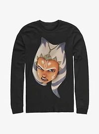 Star Wars The Clone Ahsoka Face Long-Sleeve T-Shirt