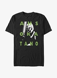 Star Wars The Clone Ahsoka Text T-Shirt