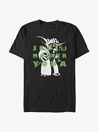 Star Wars The Clone Yoda Text T-Shirt
