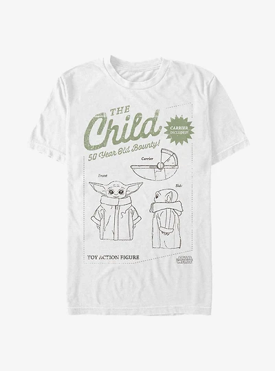 Star Wars The Mandalorian Child Toy Action Figure T-Shirt
