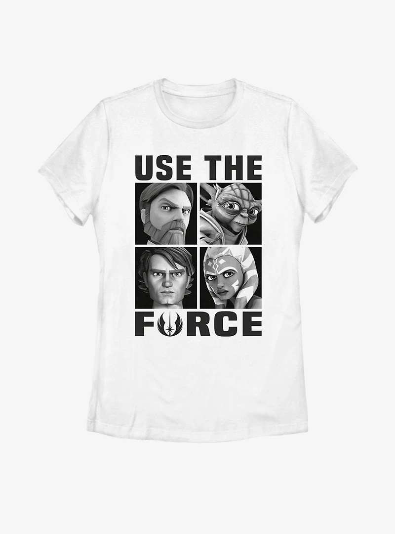 Star Wars: The Clone Wars Use Force Womens T-Shirt