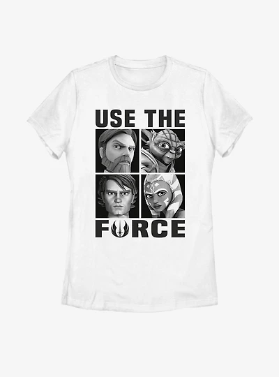 Star Wars: The Clone Wars Use Force Womens T-Shirt