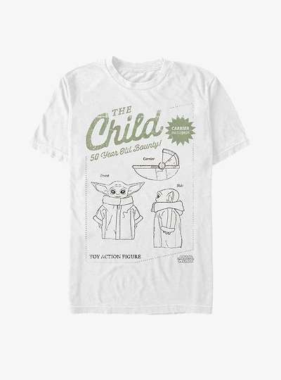 Star Wars The Mandalorian Child Toy Action Figure T-Shirt