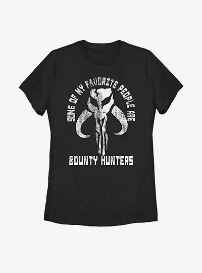 Star Wars The Mandalorian Favorite People Bounty Hunters Womens T-Shirt