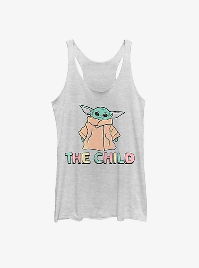 Star Wars The Mandalorian Child Pastel Womens Tank Top