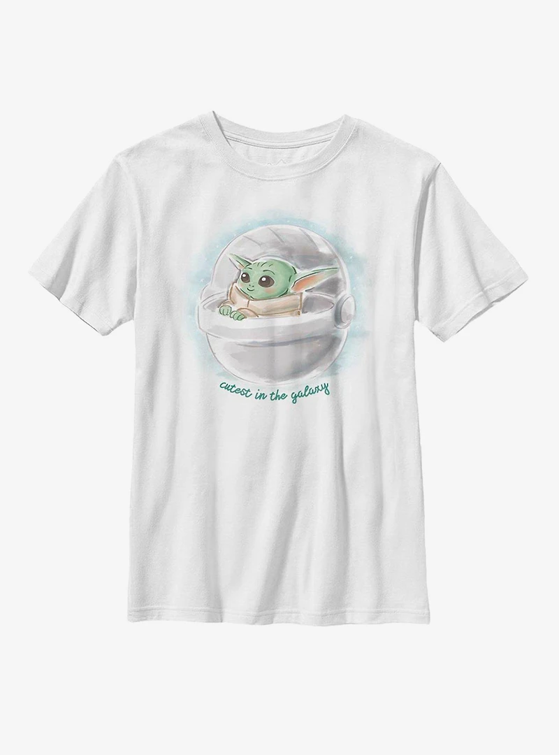 Star Wars The Mandalorian Child Inked Cute Youth T-Shirt