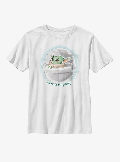 Star Wars The Mandalorian Child Inked Cute Youth T-Shirt