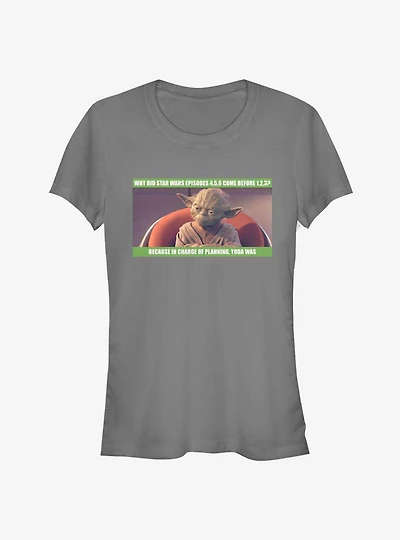 Star Wars Girls Yoda Of Planning T-Shirt