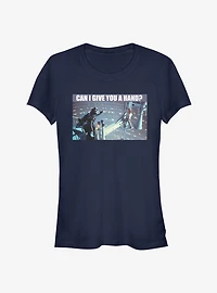 Star Wars Can I Give You A Hand Girls T-Shirt