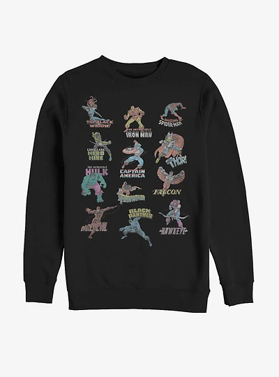 Marvel Avengers Character Titles Sweatshirt