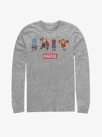Marvel Avengers Pop Art Group Long-Sleeve T-Shirt