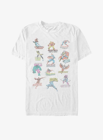 Marvel Avengers Character Titles T-Shirt