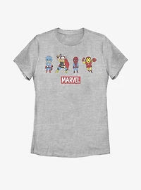 Marvel Avengers Pop Art Group Womens T-Shirt