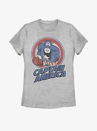 Marvel Captain America Vintage Womens T-Shirt