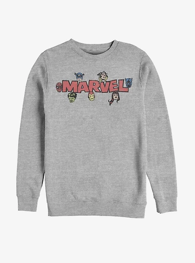 Marvel Vintage Character Logo Sweatshirt