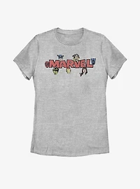 Marvel Vintage Character Logo Womens T-Shirt