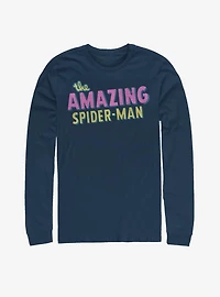 Marvel The Amazing Spider-Man Retro Logo Long-Sleeve T-Shirt