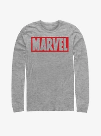 Marvel Brick Logo Classic Long-Sleeve T-Shirt