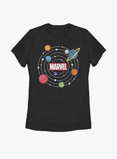 Marvel Solar System Logo Womens T-Shirt