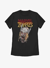 Marvel Zombies Head Of Thor Womens T-Shirt