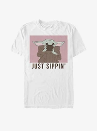 Star Wars The Mandalorian Child Just Sippin' T-Shirt