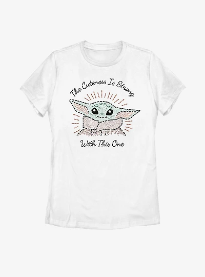 Star Wars The Mandalorian Child Stitch Womens T-Shirt