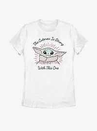Star Wars The Mandalorian Child Stitch Womens T-Shirt