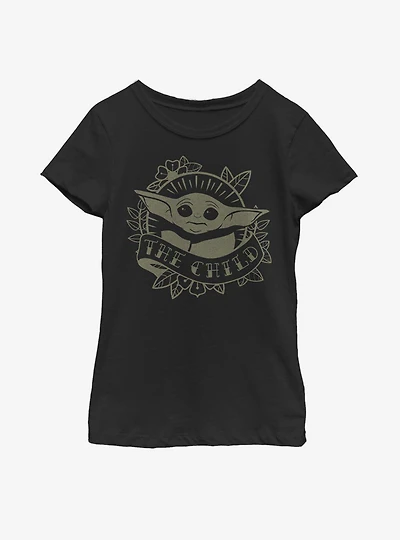 Star Wars The Mandalorian Child Banner Youth Girls T-Shirt