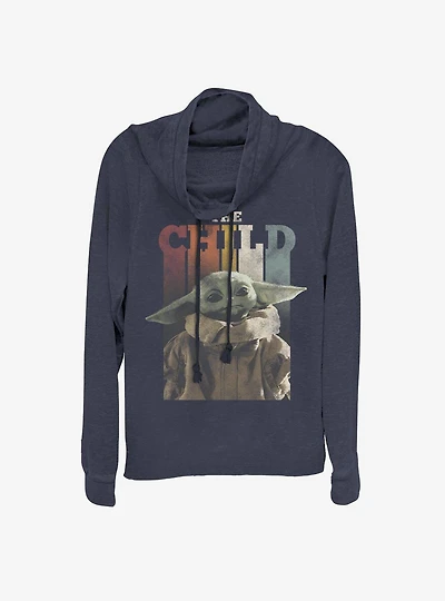 Star Wars The Mandalorian The Child Cowl Neck Long-Sleeve Girls Top