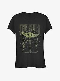Star Wars The Mandalorian Child Starry Night Girls T-Shirt