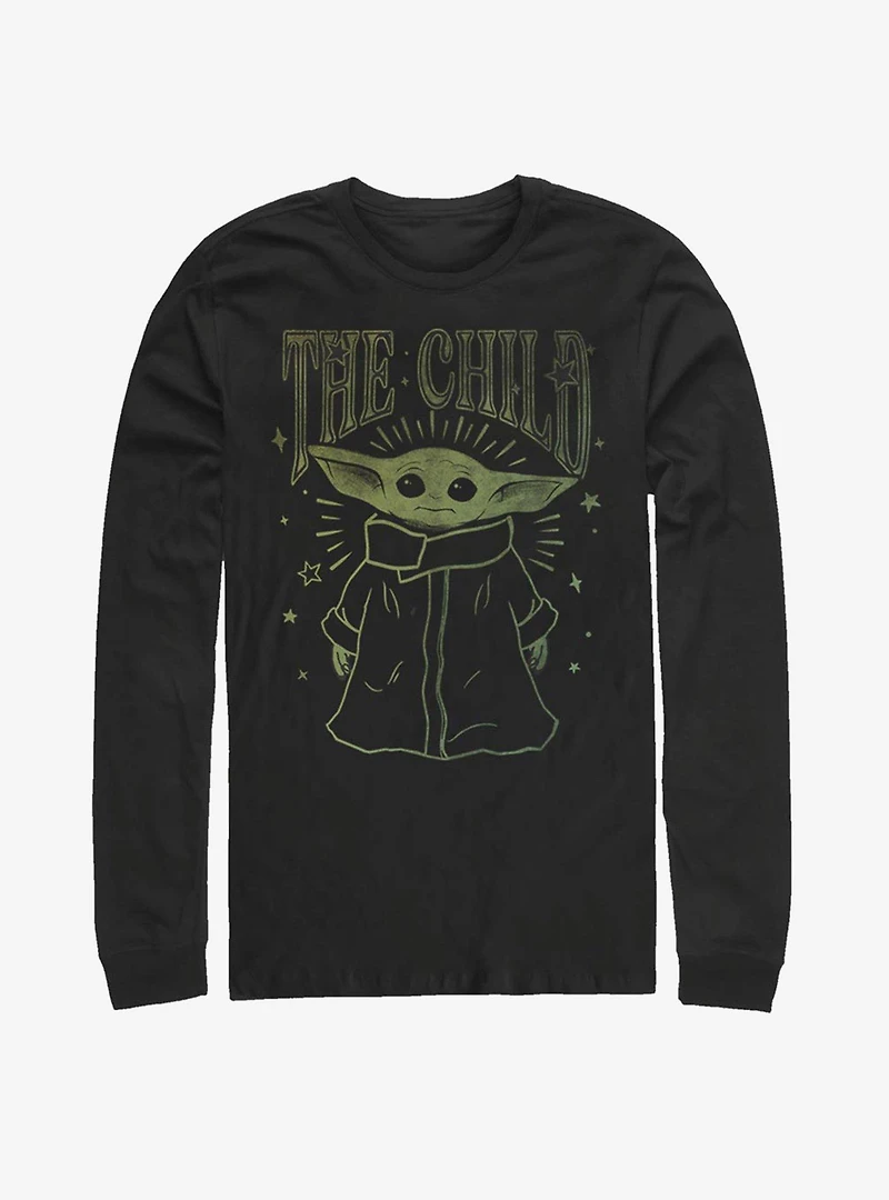 Star Wars The Mandalorian Child Starry Night Long-Sleeve T-Shirt