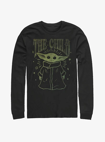 Star Wars The Mandalorian Child Starry Night Long-Sleeve T-Shirt