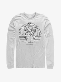 Star Wars The Mandalorian Child Doodle Long-Sleeve T-Shirt