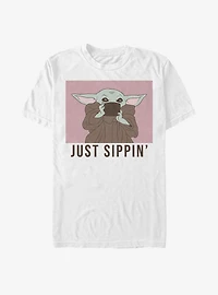 Star Wars The Mandalorian Child Just Sippin' T-Shirt