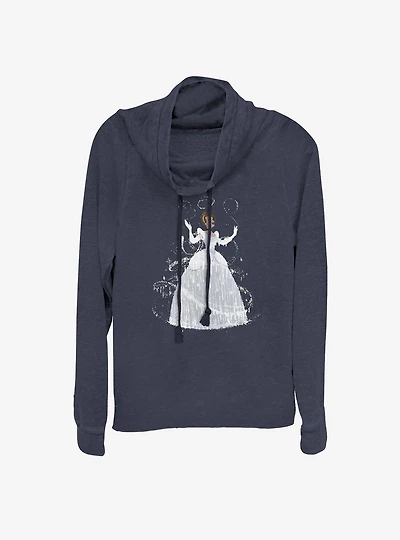 Disney Cinderella Classic Transformation Cowlneck Long-Sleeve Girls Top
