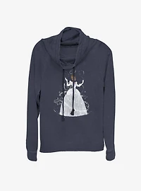 Disney Cinderella Classic Transformation Cowlneck Long-Sleeve Girls Top