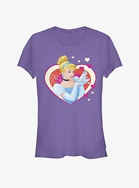 Disney Cinderella Classic Hearts Girls T-Shirt