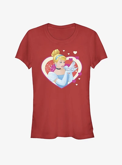 Disney Cinderella Classic Hearts Girls T-Shirt