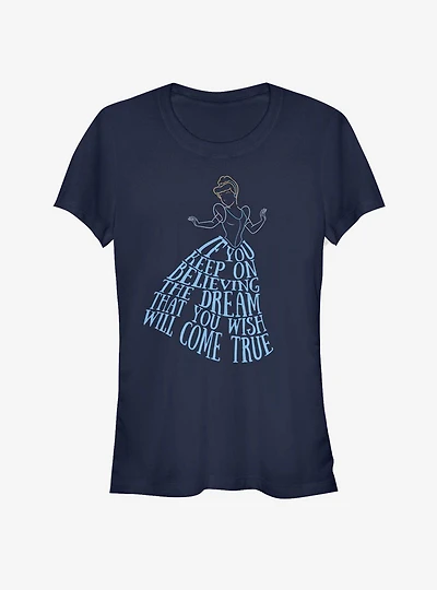 Disney Cinderella Classic Believe Girls T-Shirt