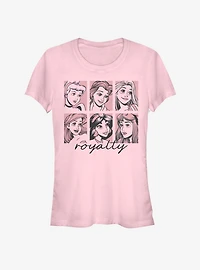 Disney Princess Classic Royalty Squares Girls T-Shirt