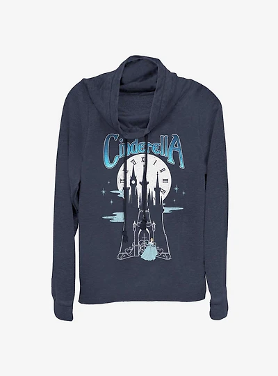 Disney Cinderella 'Til Midnight Cowl Neck Long-Sleeve Womens Top
