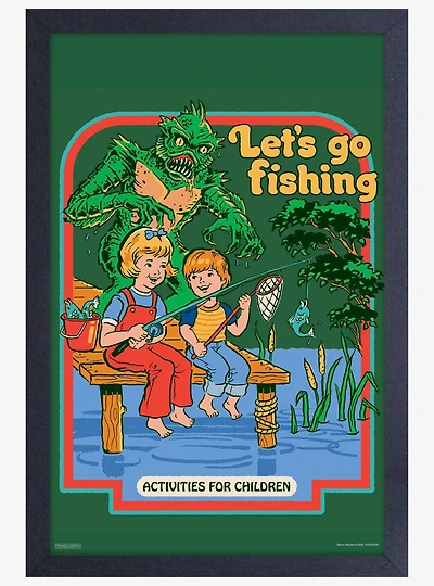 Go Fishing Framed Poster By Steven Rhodes