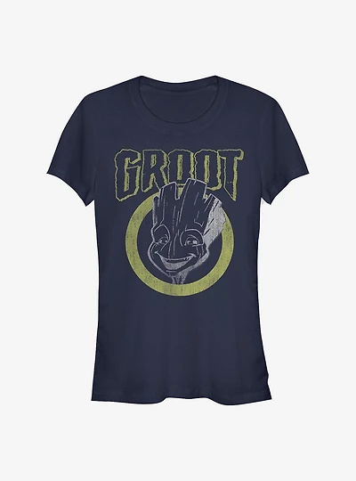 Marvel Guardians Of The Galaxy Grunge Groot Girls T-Shirt