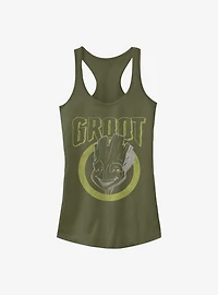 Marvel Guardians Of The Galaxy Grunge Groot Girls Tank