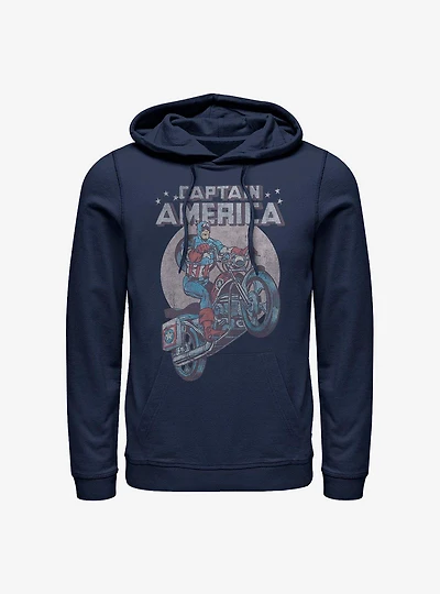 Marvel Captain America Motorcycle Hoodie