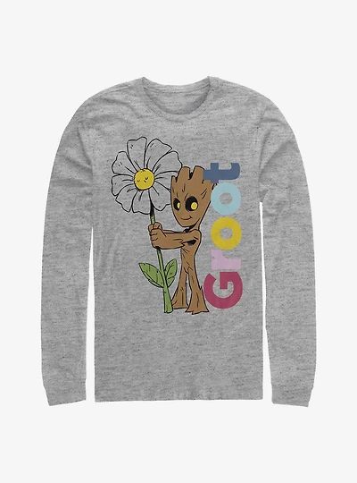 Marvel Guardians Of The Galaxy Groot Daisy Long-Sleeve T-Shirt