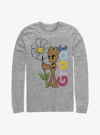Marvel Guardians Of The Galaxy Groot Daisy Long-Sleeve T-Shirt
